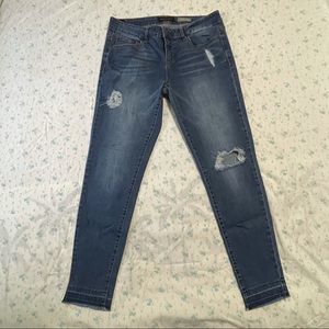 Aeropostale | Denim Blue Ripped Jean Jeggings